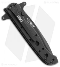 CRKT M21 - 10KSF Liner Lock Folding Knife (3" Black Serr) -CRKT CRKT M21 10KSF triple point serr BHQ 51831 er side
