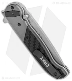 CRKT M40-02 Deadbolt Lock Knife Aluminum/GRN (3" Bead Blast) -CRKT CRKT M40 02 Deadbolt Lock Aluminum GRN BB BHQ 103617 jr side