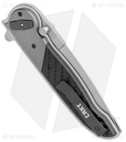CRKT M40-15 Deadbolt Lock Knife GRN/Aluminum (4" Bead Blast) -CRKT CRKT M40 15 Deadbolt Lock GRN Alum BB BHQ 103619 jr side