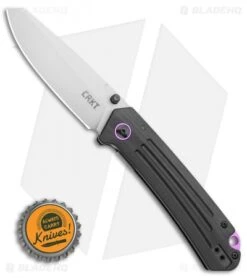 CRKT Montosa Liner Lock Knife Black G-10 (3.25" Bead Blast) 7115 -CRKT CRKT Montosa Liner Lock Knife Black G 10 3.25 Bead Blast 7115 BHQ 103943 LS Bottlecap