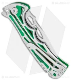 CRKT Nirk Tighe 2 Knife Green Stainless Steel (3.2" Satin) 5241 -CRKT CRKT Nirk Tighe 2 Green SS Satin 5241 BHQ 119341 jr side