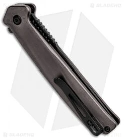 CRKT Onion Helical Liner Lock Knife Black Aluminum (3.52" Black D2) K500GKP -CRKT CRKT Onion Helical LL Tanto Aluminum Black K500GKP BHQ 92301 jr side