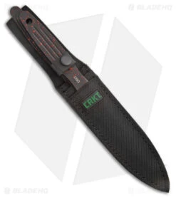 CRKT Onion Throwing Knives 3-Piece Set Black (6.25" Black/Red) -CRKT CRKT Onion Throwing Knives 3 Piece Set Black BHQ 178672 jr sheath