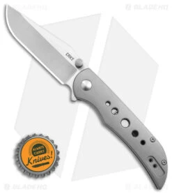 CRKT Oxcart Frame Lock Assisted Knife Stainless Steel (3.05" Satin) 6135 -CRKT CRKT Oxcart FL Assisted Knife Stainless Steel 3in Satin BHQ 145865 td size jr