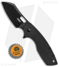 CRKT Pilar Large Frame Lock Flipper Knife Black G-10 (2.62" Black D2) 5315GKD2 -CRKT CRKT Pilar Large FL Flipper Black G 10 Black D2 5315GKD2 BHQ 92293 jr bottlecap
