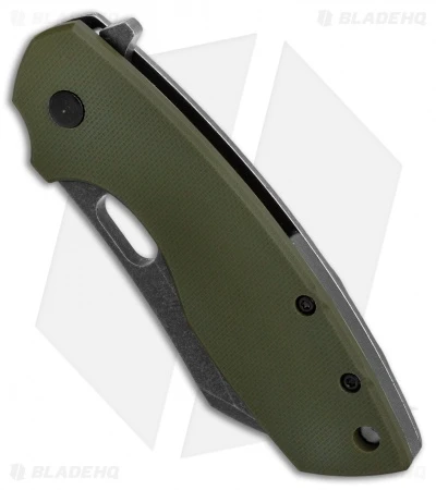 CRKT Pilar Large Frame Lock Knife OD Green G-10 (2.6" Black SW D2) BHQ Exclusive 2 CRKT Pilar Large Frame Lock Knife OD Green G-10 (2.6" Black SW D2) BHQ Exclusive - Image 2