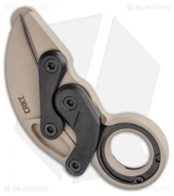CRKT Provoke Kinematic Morphing Karambit Folding Knife (2.4" Desert Sand) -CRKT CRKT Provoke Kinematic Morphing Karambit Folding Knife 2.4in Desert Sand 4040DS BHQ 113912 LS Side