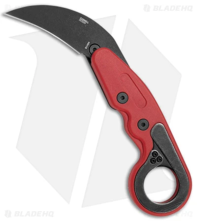 CRKT Provoke Kinematic Morphing Karambit Knife Red (2.47" Black Stonewash) 1 CRKT Provoke Kinematic Morphing Karambit Knife Red (2.47" Black Stonewash)