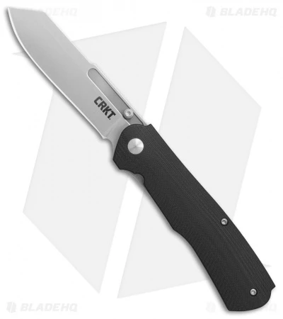 CRKT Radic Spring Assisted Knife Black G-10 (3.3" Satin) 6040 1 CRKT Radic Spring Assisted Knife Black G-10 (3.3" Satin) 6040