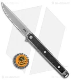 CRKT Rogers Seis Liner Lock Knife Black GRN (3.4" Bead Blast) -CRKT CRKT Richard Rogers Seis Glass Reinforced Nylon LL BB BHQ 138963 jr bottlecap