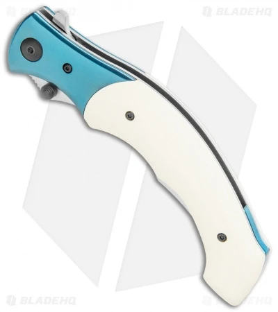 CRKT Ritual Spring Assisted Knife Ivory Micarta (4.5" Satin) 7471 2 CRKT Ritual Spring Assisted Knife Ivory Micarta (4.5" Satin) 7471 - Image 2