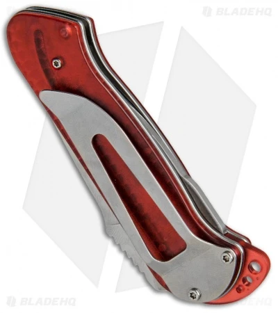CRKT Rollock Pocket Knife Red Translucent (2.25" Polish) 5202R 3 CRKT Rollock Pocket Knife Red Translucent (2.25" Polish) 5202R - Image 3