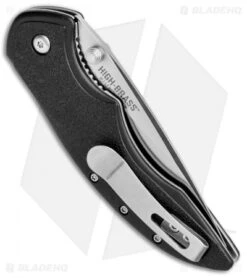 CRKT Ruger Knives High-Brass Spring Assisted Knife Black (3.19" Satin) R2601 -CRKT CRKT Ruger High Brass SA Black Satin R2601 BHQ 76850 jr side
