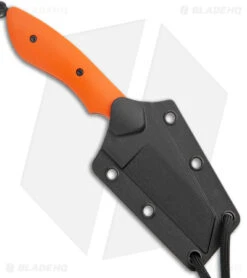 CRKT S.P.I.T. Knife Small Pocket Inverted Tanto Orange G-10 (2.15" Stonewash) -CRKT CRKT S.P.I.T. Knife Small Pocket Inverted Tanto Orange G 10 SW BHQ 178656 jr sheath