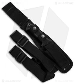 CRKT M60-14NK SOTFB Fixed Blade Knife Tanto (4.38" Black Serr) -CRKT CRKT SOTFB Black Serr Tanto M60 14NK BHQ 49727 jr sheath