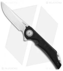 CRKT Seismic Deadbolt Lock Knife Black G-10 (3.9" Satin) 5401