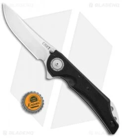 CRKT Seismic Deadbolt Lock Knife Black G-10 (3.9" Satin) 5401 -CRKT CRKT Seismic Deadbolt Lock Black G 10 Satin 5401 BHQ 92270 jr bottlecap