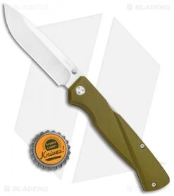 CRKT Steigerwalt Kova Front Lock Knife OD Green GFN (3.5" Satin) 6434 -CRKT CRKT Steigerwalt Kova Front Lock OD Green GRN Satin 6434 BHQ 126215 jr bottlecap
