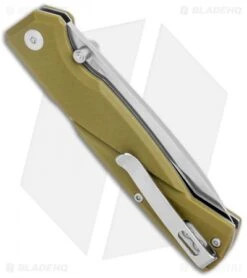 CRKT Steigerwalt Kova Front Lock Knife OD Green GFN (3.5" Satin) 6434 -CRKT CRKT Steigerwalt Kova Front Lock OD Green GRN Satin 6434 BHQ 126215 jr side