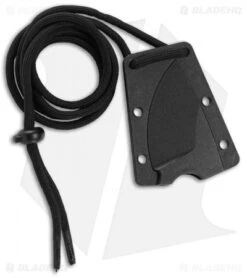 CRKT Schwarz Tailbone Fixed Blade Knife Orange Cord-Wrapped (2.4" SW) 2415 -CRKT CRKT Tailbone Fixed Black Orange Cord BHQ 119326 jr sheath