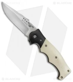 CRKT The Natural 2 Spring Assisted Knife White Bone & G-10 (3.25" Plain) 7080
