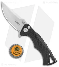 CRKT Tighe BT Fighter Compact Plunge Lock Knife Black GRN (2.875" SW) 5220 -CRKT CRKT Tighe BT Fighter Compact Plunge Lock Black GRN SW 5220 BHQ 103933 jr bottlecap