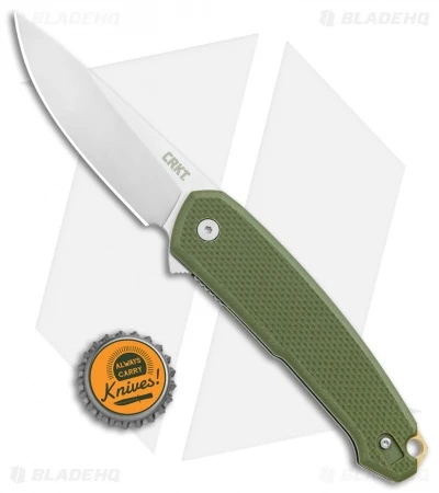 CRKT Vox Tueto Spring Assisted Flipper Knife OD Green G-10 (3.3" Satin) 5325 4 CRKT Vox Tueto Spring Assisted Flipper Knife OD Green G-10 (3.3" Satin) 5325 - Image 4