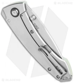 CRKT Tuna Frame Lock Knife Natural G-10 (3.25" Stonewash D2) -CRKT CRKT Tuna FL Natural G 10 SW 2520JSD2 BHQ 114001 jr side