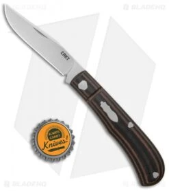 CRKT Rogers Venandi Slip Joint Knife Black/Brown G-10 (3.1" Bead Blast) -CRKT CRKT Venandi Layered Black Brown G 10 SJ BB BHQ 138968 jr bottlecap