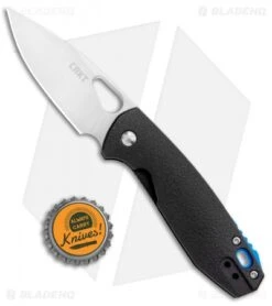 CRKT Vox Piet Liner Lock Knife Black GFN (2.63" Satin) 5390 -CRKT CRKT Vox Piet LL Black GFN Satin 5390 BHQ 103938 jr bottlecap