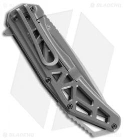 CRKT Gusset Frame Lock Knife Gray (3.5" Gray) K330GGP -CRKT CRKT gusset K330GGP BHQ 51842 er side