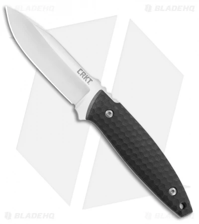 CRKT Lucas Burnley Aux Fixed Blade Knife Black (3.5" Satin) 1200 1 CRKT Lucas Burnley Aux Fixed Blade Knife Black (3.5" Satin) 1200