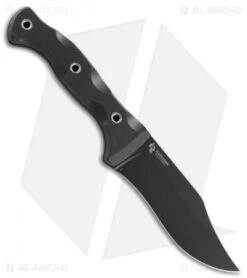 CRKT Rakkasan "Forged By War" Fixed Blade Knife Black G-10 (4.8" Black) 1520 -CRKT CRKT rakkasan forged by war black G10 black 1520 BHQ 51817 er side