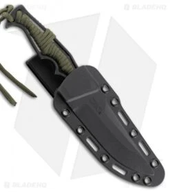 CRKT Tighe Breaker Fixed Blade Knife Green Paracord (4.25" Black Stonewash)1110 5 CRKT Tighe Breaker Fixed Blade Knife Green Paracord (4.25" Black Stonewash)1110 -CRKT CRKT tighe breaker green paracord black stonewash 1110 BHQ 51812 er sheath