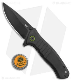 CRKT Schwarz Dextro Liner Lock Knife Black G10 (3.18" Black) -CRKT CRKt Schwarz Dextro LL Black Black BHQ 178674 jr bottlecap