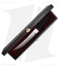 CRKT Shinbu Fixed Blade Tanto Combat Knife (9.25" Satin) 2915N -CRKT crkt 2915 shinbu case open