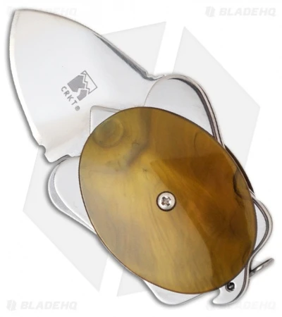 CRKT Ashworth Turtle Frame Lock Knife Golden Brown (1" Polish) 5910G 1 CRKT Ashworth Turtle Frame Lock Knife Golden Brown (1" Polish) 5910G