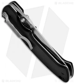 CRKT Crawford Kasper Liner Lock Knife (3.75" Satin Serr) 6783SZ -CRKT crkt 6783sz black folder serr crawford kasper side