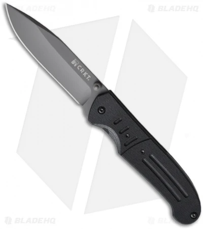 CRKT Ignitor T Spring Assisted Knife W/ Black G10 (3.38" Gray Plain) 6860 1 CRKT Ignitor T Spring Assisted Knife W/ Black G10 (3.38" Gray Plain) 6860