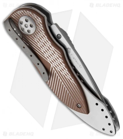 CRKT Elishewitz E-Lock 7323 Automatic Conversion Bronze (2.75" Satin) 2 CRKT Elishewitz E-Lock 7323 Automatic Conversion Bronze (2.75" Satin) - Image 2
