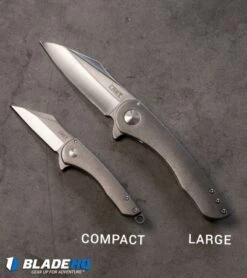 CRKT Jettison Compact Frame Lock Flipper Knife Titanium (2" Stonewash) 6120 8 CRKT Jettison Compact Frame Lock Flipper Knife Titanium (2" Stonewash) 6120 -CRKT crkt jettison knife size comparison bp 1