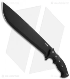 CRKT Onion ChanceInHell Machete Fixed Blade Knife (12" Black) K910KKP