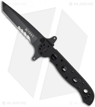 CRKT Carson M16-13SFG Special Forces Tanto Flipper Knife G-10 (3.5" Black Serr) 1 CRKT Carson M16-13SFG Special Forces Tanto Flipper Knife G-10 (3.5" Black Serr)