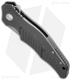 CRKT Ken Onion Outrage Liner Lock Knife Gray Aluminum (3.25" Satin) K320GXP 5 CRKT Ken Onion Outrage Liner Lock Knife Gray Aluminum (3.25" Satin) K320GXP -CRKT crkt outrage k320gxp bottom cm