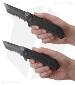 CRKT Ruger Knives 2-Stage Tanto Flipper Knife (4" Black SW) R2101K 5 CRKT Ruger Knives 2-Stage Tanto Flipper Knife (4" Black SW) R2101K -CRKT crkt ruger r2103k hand cm 3