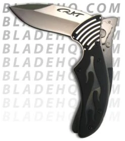 CRKT Fulcrum Flame Folding Knife (2.75" Satin) 7406 5 CRKT Fulcrum Flame Folding Knife (2.75" Satin) 7406 -CRKT crktfulcrumcarvedinprocess